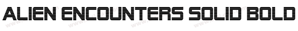 Alien Encounters Solid Bold Italic字体转换